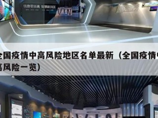 全国疫情中高风险地区名单最新（全国疫情中高风险一览）
